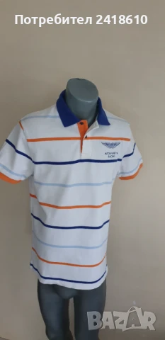 Hackett Aston Martin Pique Cotton Mens Size M  ОРИГИНАЛ! Мъжка тениска!, снимка 3 - Тениски - 51373617