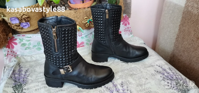 Ботуши Debbie Lavorazione Artigiana  Италия  38н.Естествена кожа , снимка 3 - Дамски ботуши - 52817252