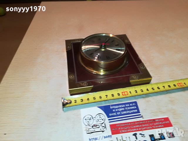 clock-made in germany-мед/месинг/дърво 2206211141, снимка 10 - Антикварни и старинни предмети - 33296611