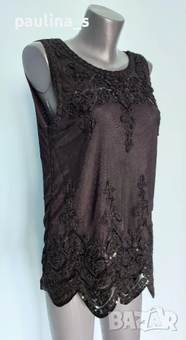Два различни броя / Туника с декорации от дантела "Saint Tropez" и Черна  , снимка 10 - Туники - 36676016