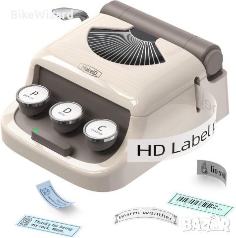  Makeid Q1 с лента HD (300 dpi) Bluetooth етикетен принтер с презареждаща батерия НОВ, снимка 1 - Принтери, копири, скенери - 43343606