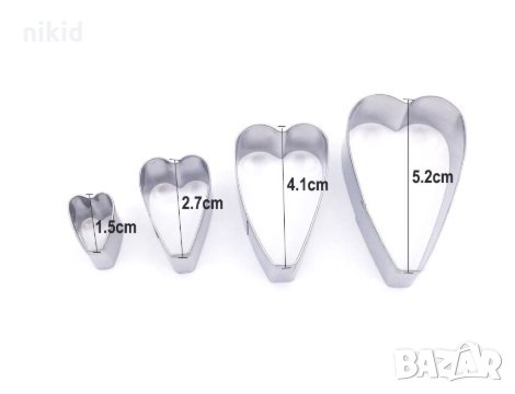 сет за Камелия цвете 4 части метални резци форми за направа на украса декорация торта фондан, снимка 2 - Форми - 26945687