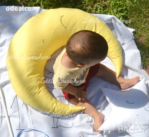 Little Sunshine 3 в 1 възглавничка Луна - декор за стая, за снимки, кърмене, снимка 1