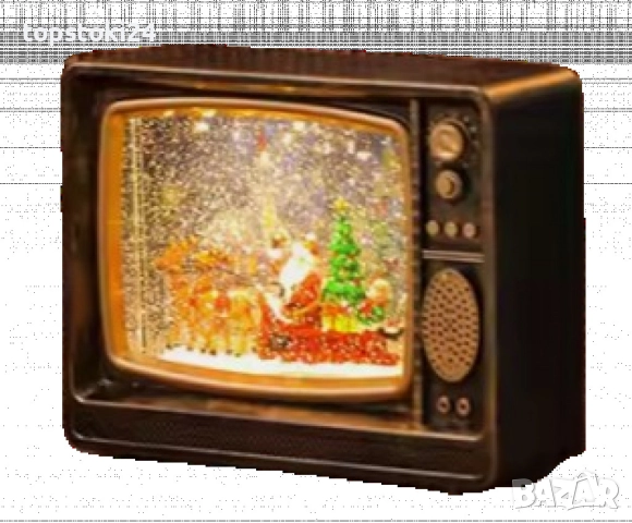 Коледен ретро телевизор - декорация, снимка 5 - Други стоки за дома - 52366614