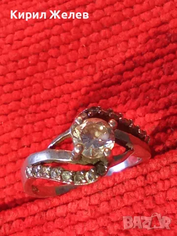 ПРЕКРАСЕН СКЪПОЦЕНЕН СРЕБЪРЕН ПРЪСТЕН СРЕБРО S925 с ФАСЕТИРАНИ БЛЕСТЯЩИ ЦИРКОНИ 46790, снимка 12 - Пръстени - 46447783