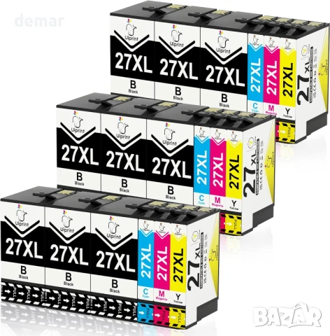 27XL мултипак касети за принтер, съвместими за Epson 27 XL Workforce (опаковка от 18 броя)