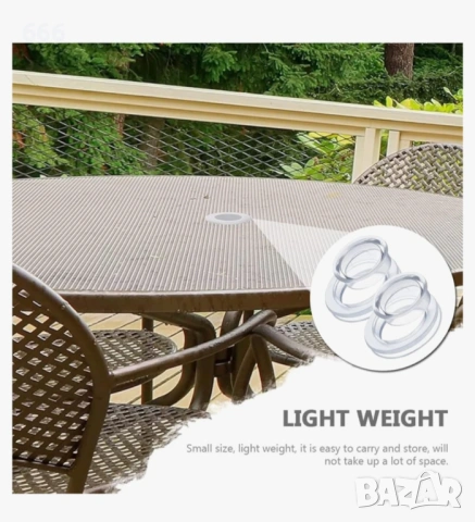 Комплект 6 броя халки за дупки за чадъри, снимка 3 - Други стоки за дома - 53101643