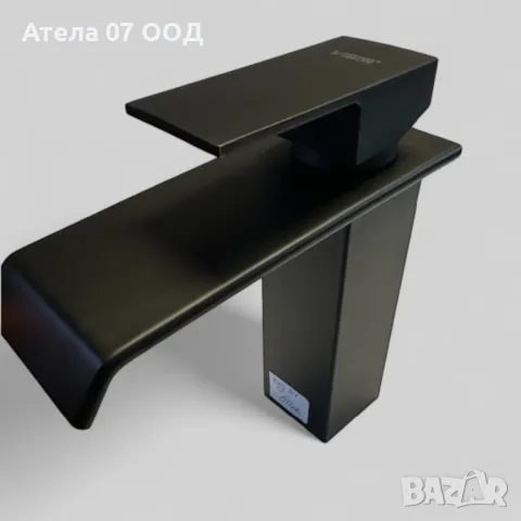 Смесител за баня черен тип водопад КОД 84, снимка 4 - Смесители - 48528666