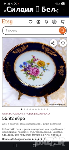 Винтидж Декоративна Чиния , снимка 10 - Други - 51857785