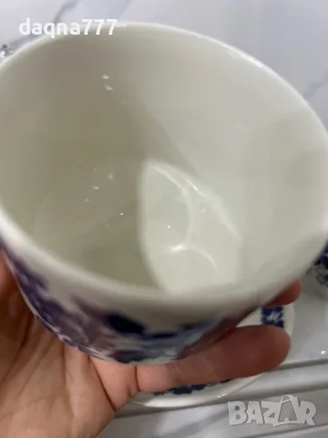 Реколта от 1970 г. на Broadhurst „Garland“ дуо от чаша, чинийка за чай / Broadhurst Ironstone / син , снимка 11 - Сервизи - 49689967