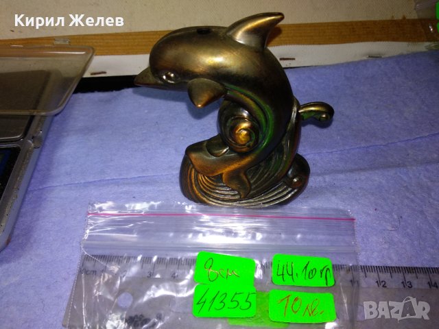 ФИГУРАЛНА ДЕКОРАТИВНА НАСТОЛНА БАКЕЛИТОВА ГАЗОВА ЗАПАЛКА - ДЕЛФИНЧЕ 41355, снимка 2 - Запалки - 43738793