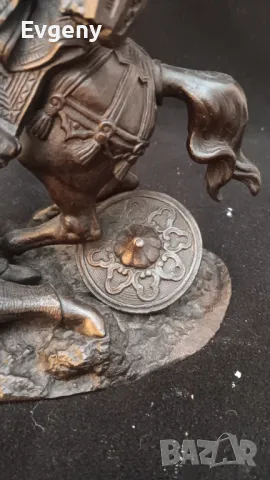 Бронзова  Скулптура от 18 век, снимка 3 - Антикварни и старинни предмети - 48930365