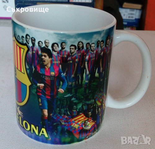 Чаша Барселона емблема и футболисти сувенир, снимка 3 - Колекции - 43859023