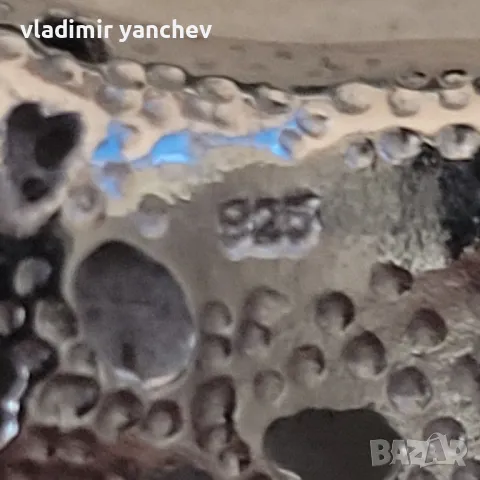 сребрина брошка с перла , снимка 3 - Други - 49728306