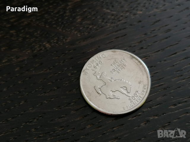 Монета - САЩ - четвърт долар (Уайоминг) | 2007г.