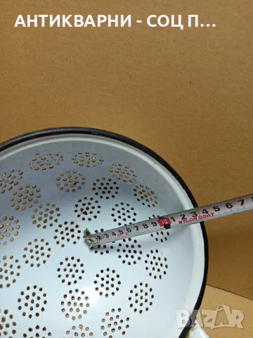 Соц Стар Емайлиран Гевгир., снимка 8 - Антикварни и старинни предмети - 49715589