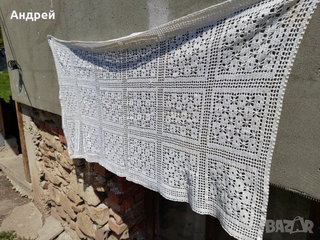 Стара плетена покривка #18, снимка 3 - Антикварни и старинни предмети - 36797105
