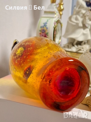 Винтидж стомна Арт стъкло , снимка 7 - Антикварни и старинни предмети - 52061590