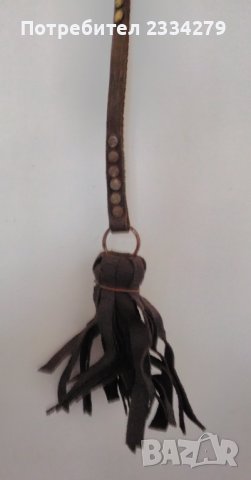 Конска нагръдна украса,стара изработена ръчно от сарач., снимка 4 - Антикварни и старинни предмети - 38490372