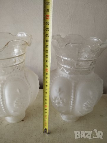 две барокови стъкла за лампа,полилей, снимка 2 - Настолни лампи - 43031800