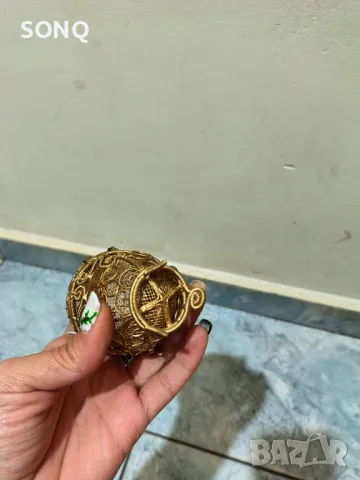 Уникално Красиво Филигранено Яйце Бижутерка, снимка 8 - Антикварни и старинни предмети - 48239129