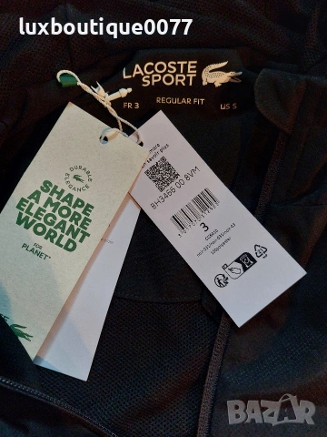 Мъжко непромокаемо яке Lacoste S, снимка 4 - Якета - 53573126