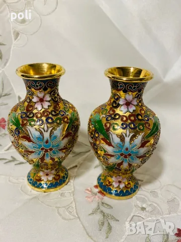 китайка порцеланова ваза Клоазон , снимка 1