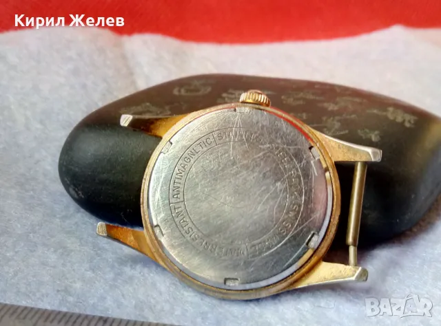 CHALICA De LUXE 15 RUBIS ANTIMAGNETIC SWISS MADE Стар ПОЗЛАТЕН ШВЕЙЦАРСКИ Ръч. ЧАСОВНИК РАБОТИ 49576, снимка 12 - Антикварни и старинни предмети - 48442514