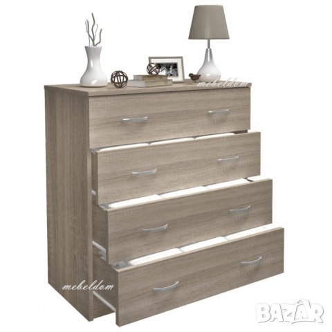 Скрин 80см. с 4 чекмеджета(код-6149), снимка 4 - Скринове - 28418072