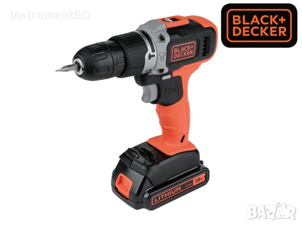 Акумулаторна ударна бормашина Black + Decker BDASB / 18V , снимка 8 - Винтоверти - 40376642