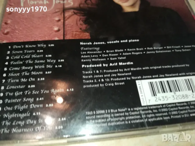 NORAH JONES ORIGINAL CD-ВНОС GERMANY 2702251832, снимка 11 - CD дискове - 49304590