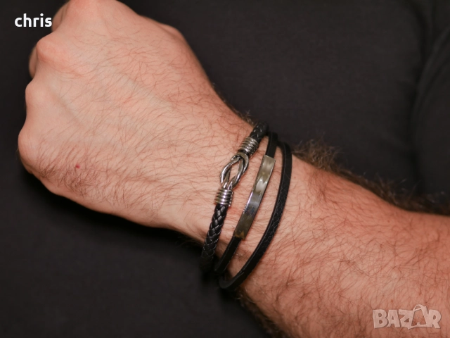 Мъжки бутикови гривни – стил, класа и характер, снимка 5 - Гривни - 52029070
