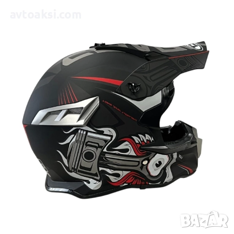 Каска Крос Мотор/Скутер/Бъги/Вело/АТВ три цвята, снимка 12 - Аксесоари и консумативи - 51891812