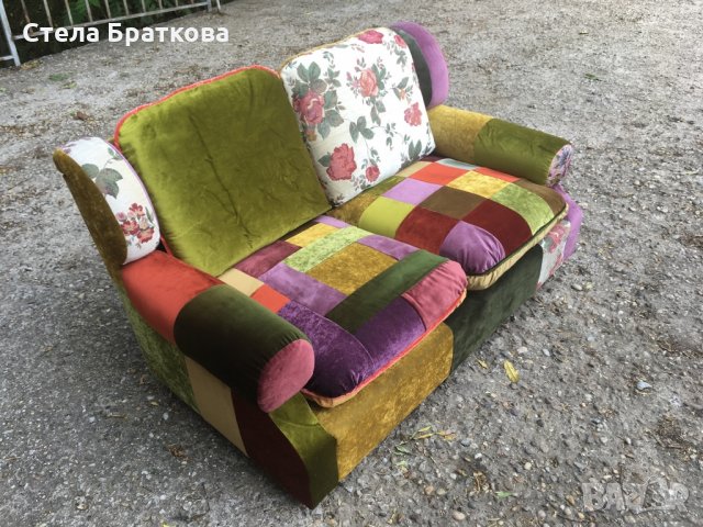 Дънкови изделия / Ръчно изработени, снимка 6 - Дивани и мека мебел - 26669581