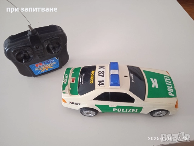 Стара играчки, R/C кола Ferrari F50 Police Highway Patrol и Mercedes 600 sec, Nikko R/C, снимка 15 - Колекции - 44797379