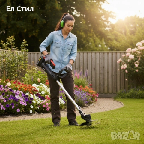 Акумулаторен храсторез с мощно рязане до 10 см Conentool Lithium Cordless Brush Cutter, снимка 5 - Градинска техника - 53589919