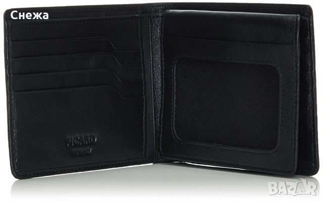 Picard Eurojet черен хоризонтален портфейл 13 карти, снимка 3 - Портфейли, портмонета - 32586919