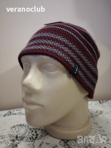 Зимна плетена шапка с полар 10122