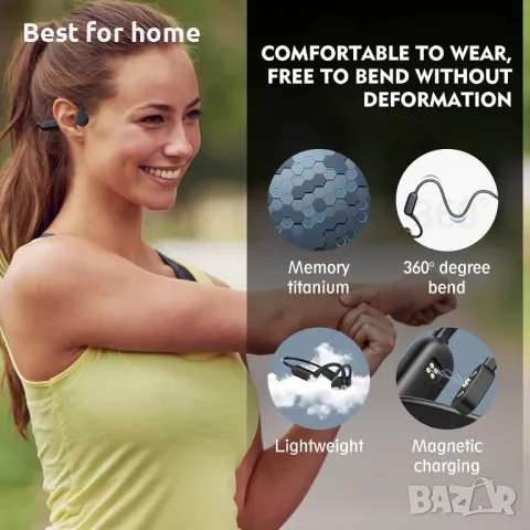 MP3 плеар- слушалки за плуване DEVA swim костна проводимост, снимка 9 - Bluetooth слушалки - 47731941