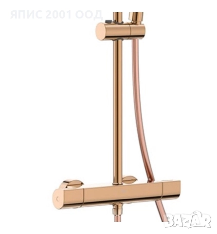 Душ система Roca Испания с термостат Розово злато - A5A9A2ERG2, снимка 4 - Смесители - 51577531