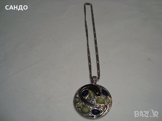 Дизайнерски цветни висящи колиета - САЩ, снимка 5 - Колиета, медальони, синджири - 36905503