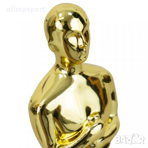 Статуетката Оскар 21.5 см от метал имитиращ злато. Подходяща за награждаване на участниците в творче, снимка 2 - Колекции - 29038445