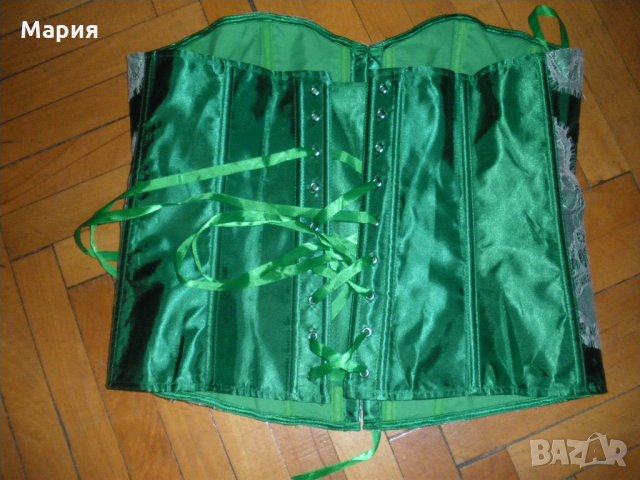 Аdore me-зелен сатенен корсет, снимка 8 - Бельо - 26232173