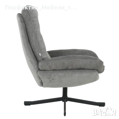 Въртящо се конфортно кресло с оранжев/сив дамаска за луксозна чакалня,за луксозна приемна,за кабинет, снимка 2 - Дивани и мека мебел - 50063889