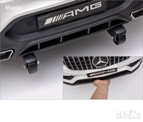 Двуместен акумулаторен джип Mercedes GLC63 (лицензиран), MP4 видео дисплей, 4x4, снимка 14 - Детски велосипеди, триколки и коли - 26947759