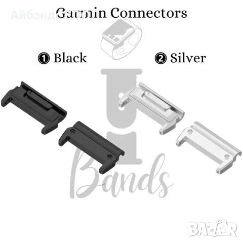 Конектор Quickfit за Garmin 20 / 22 / 26 mm., снимка 2 - Други - 51434271