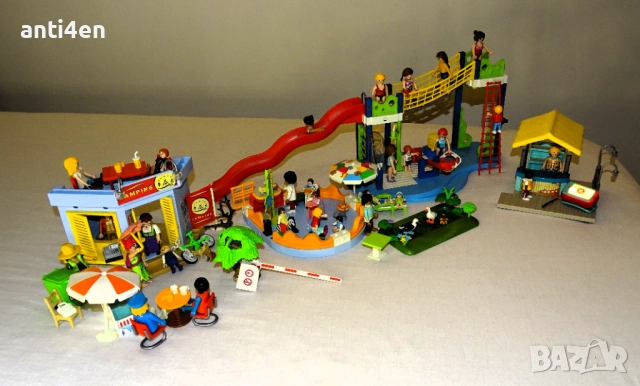 Playmobil детска площадка + къмпинг и фигурки – голям комплект
