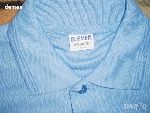 Детска тениска за момче с копчета,якичка и щампа-размер 140, снимка 4 - Детски тениски и потници - 37851378