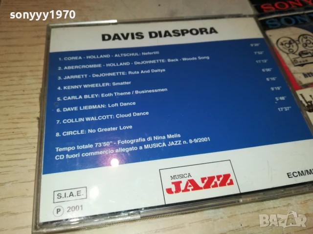 DAVIS DIASPORA JAZZ ORIGINAL CD 2207251032, снимка 3 - CD дискове - 51101091