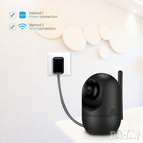 Топ модел Smart camera 1080p, Full HD IP - Wifi Смарт камера Бебефон, снимка 8 - IP камери - 28029073